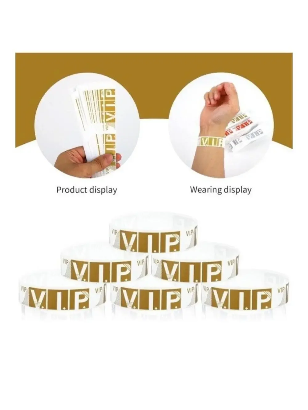 Bulk 300PC VIP Event Wristbands V.I.P. Access Bands for Weddings Parties New